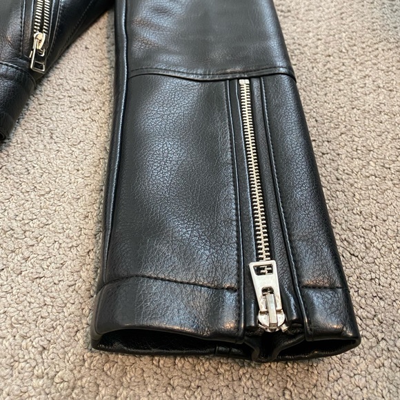 Topshop Vegan Leather Jacket - Picture 2 of 5